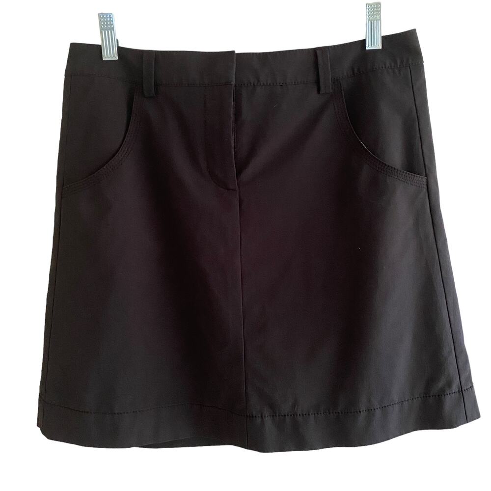 ANNIKA CUTTER & BUCK Women's Size 6 US / 36 EU Skort Black Golf Tennis
